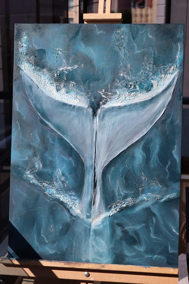 The Whale's Dive Oil Painting