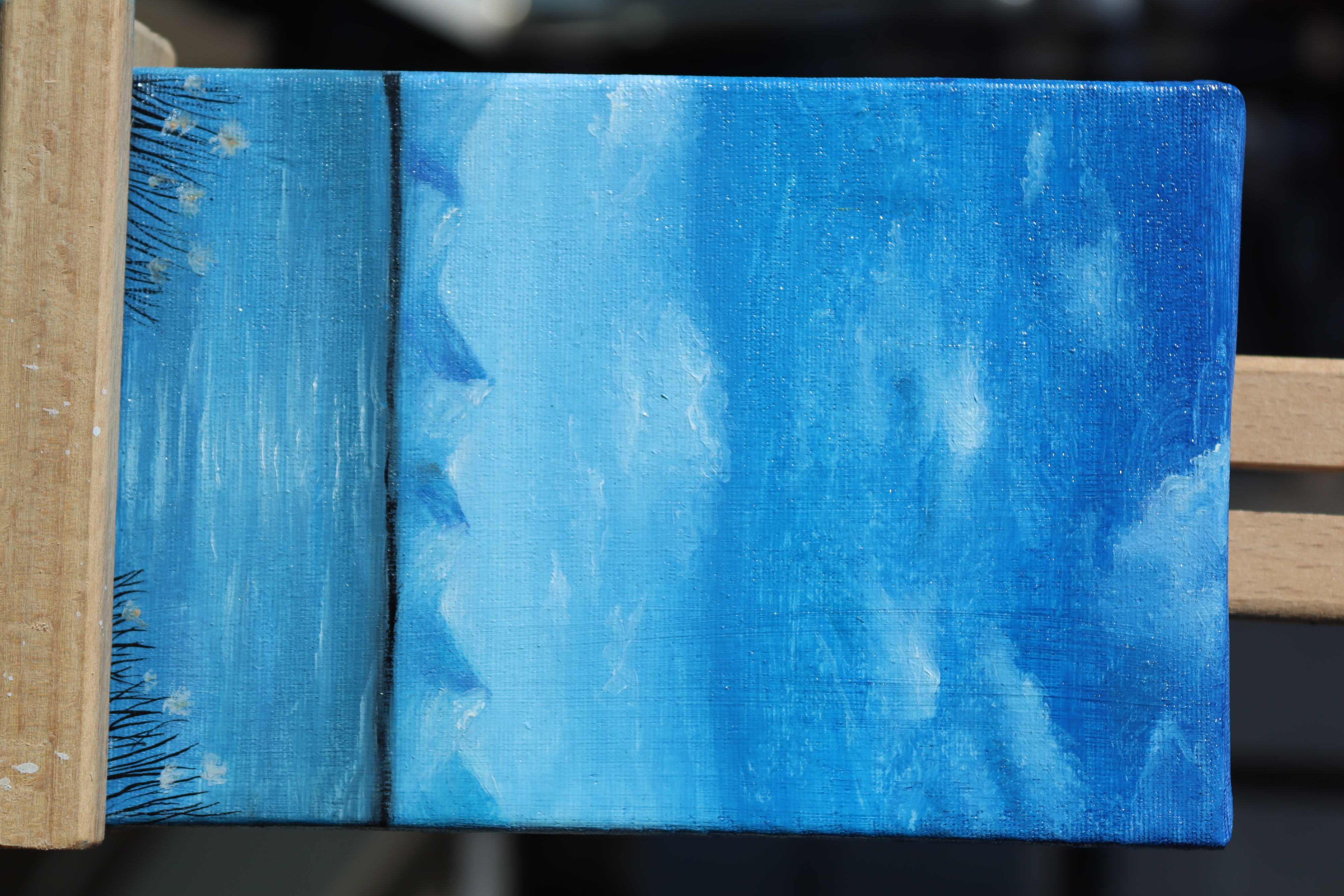Blue Mountain Lake Oil Painting