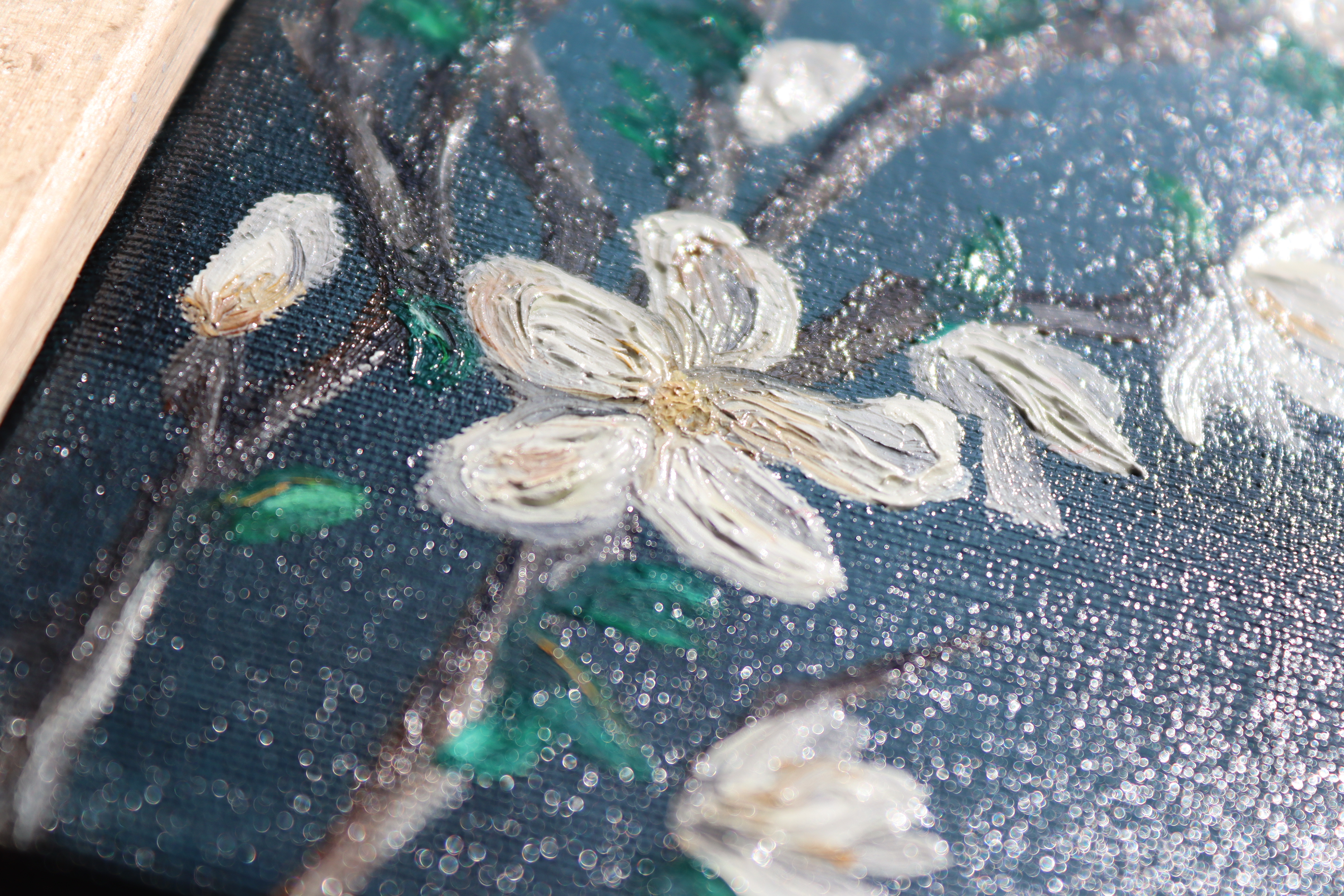 Magnolia Branch Oil Painting