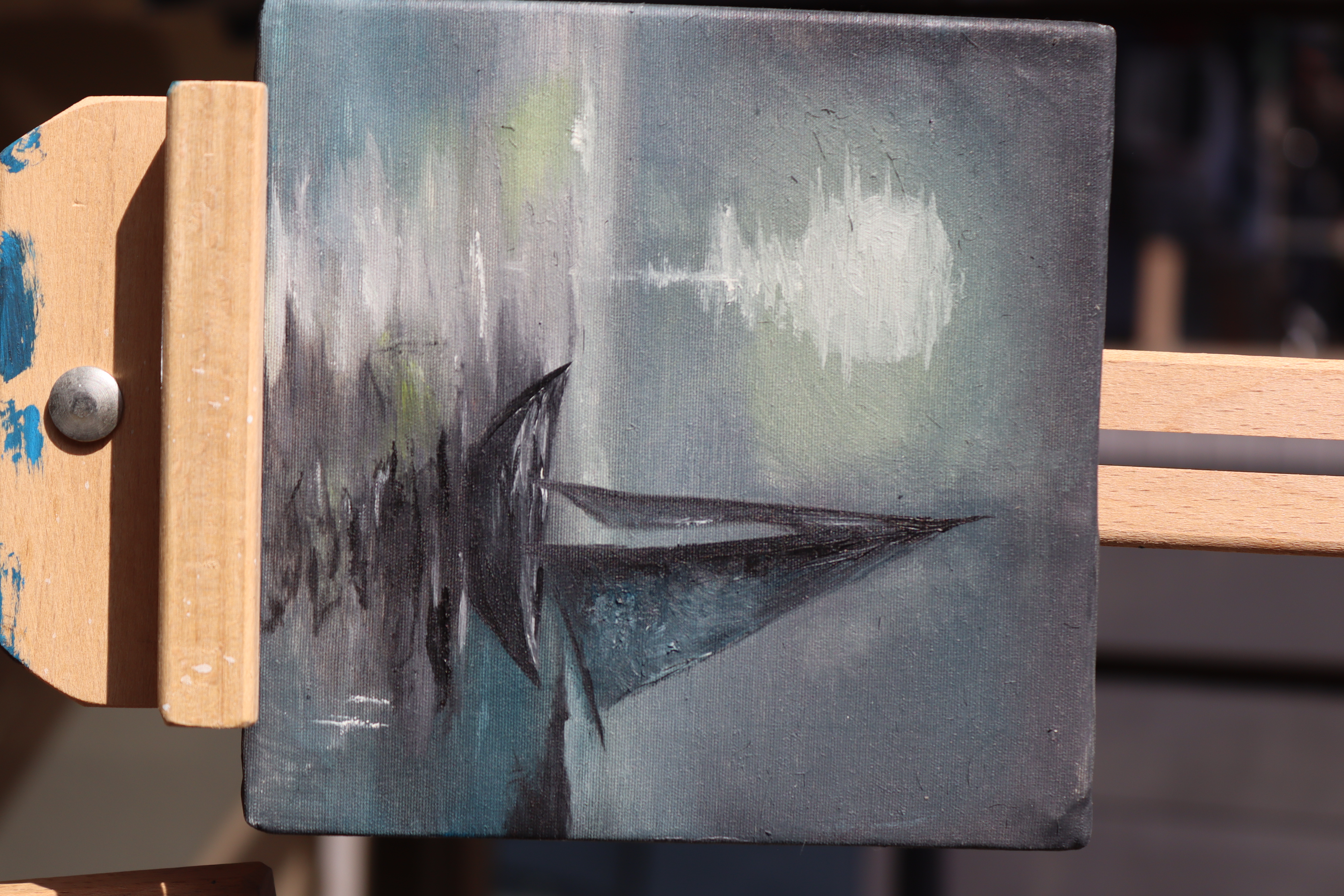 Moonlit Sail Oil Painting