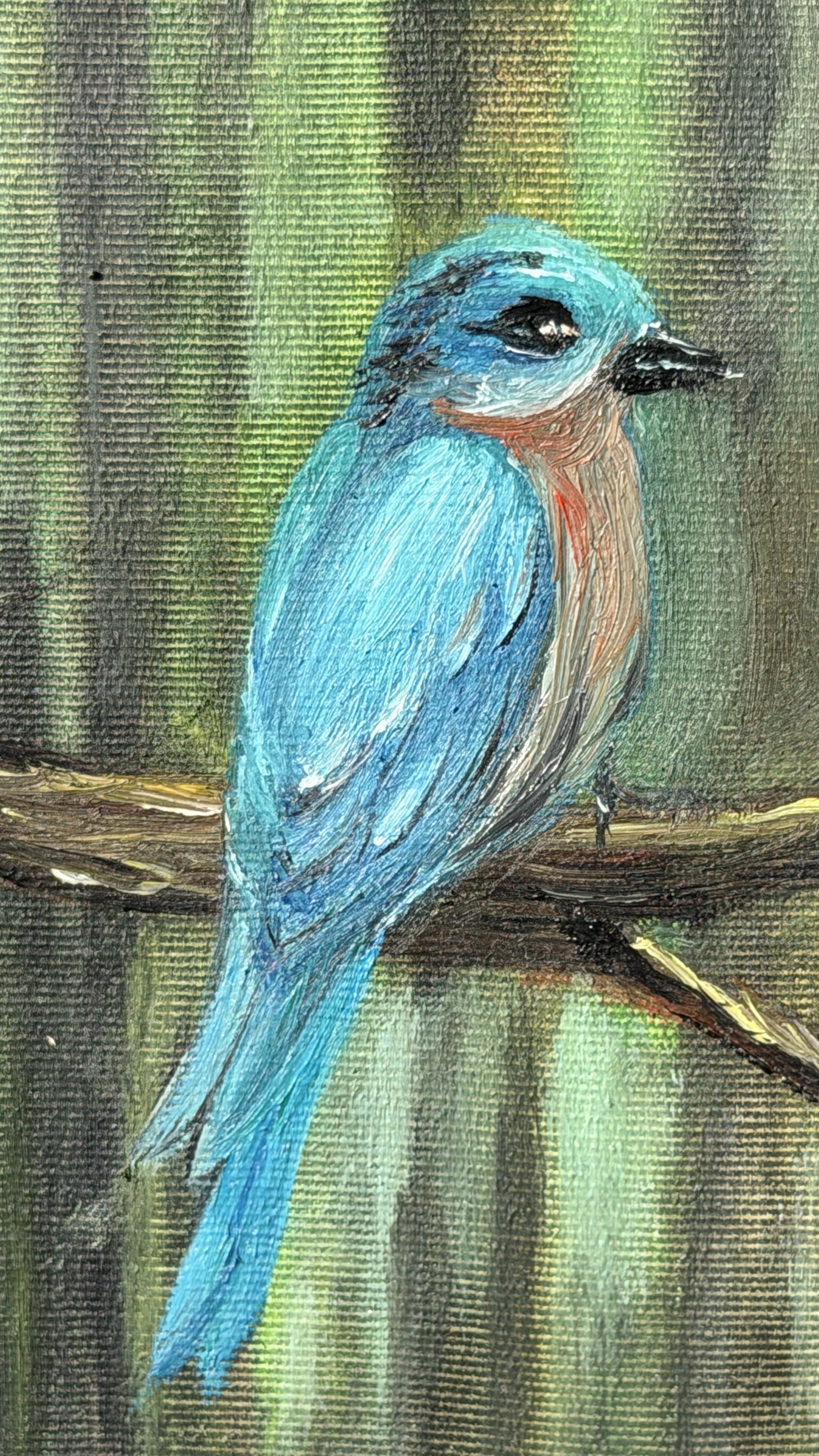 The Bluebird Oil Painting