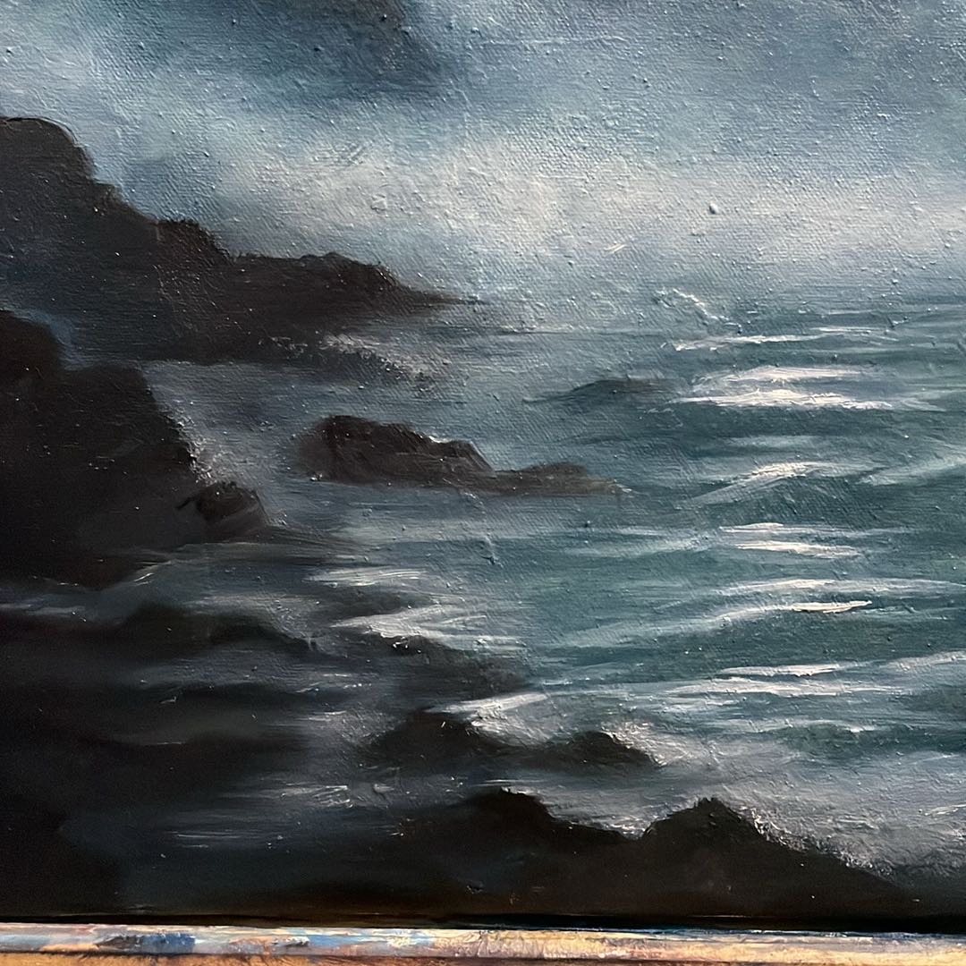 Castle by the Sea Oil Painting