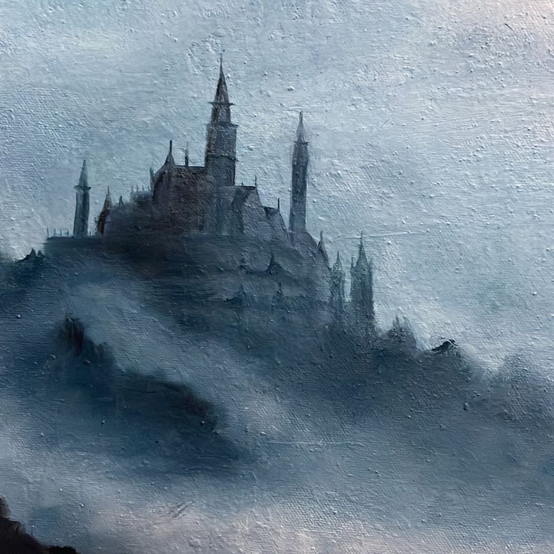 Castle by the Sea Oil Painting