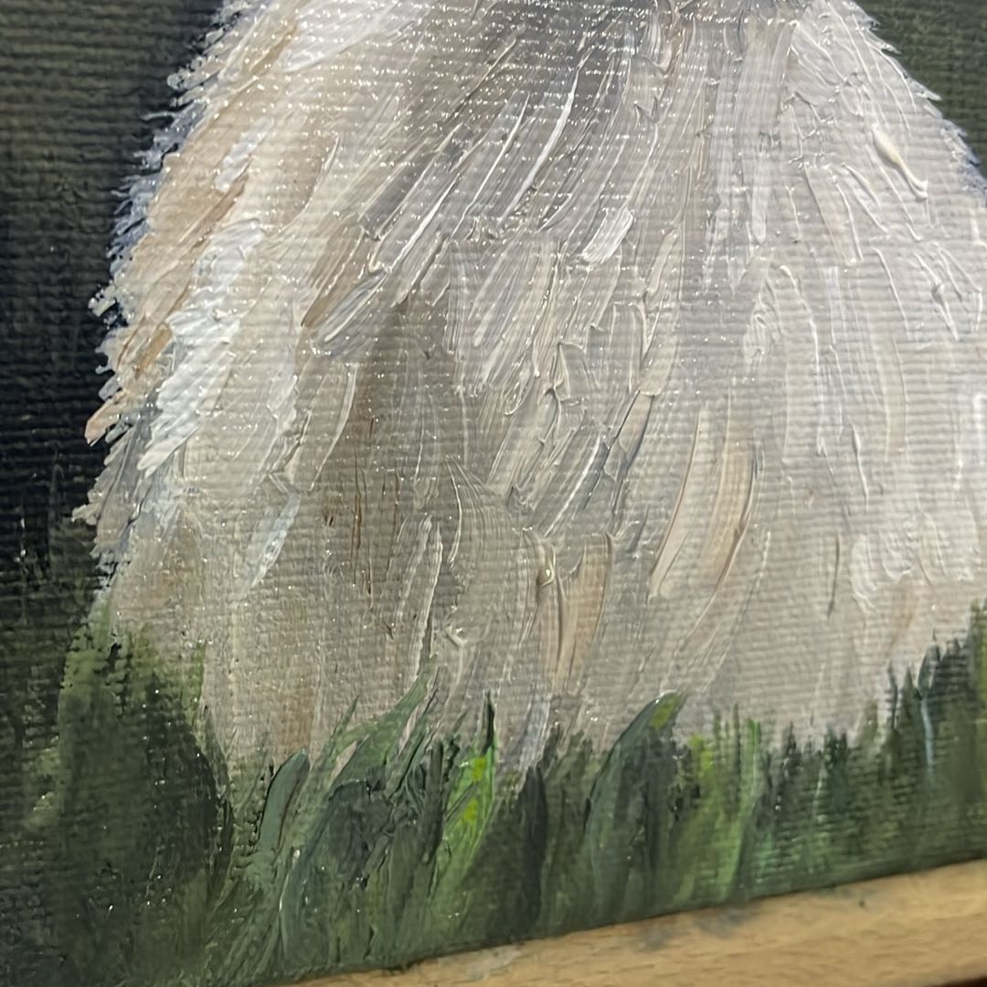 Meadow Rabbit Oil Painting