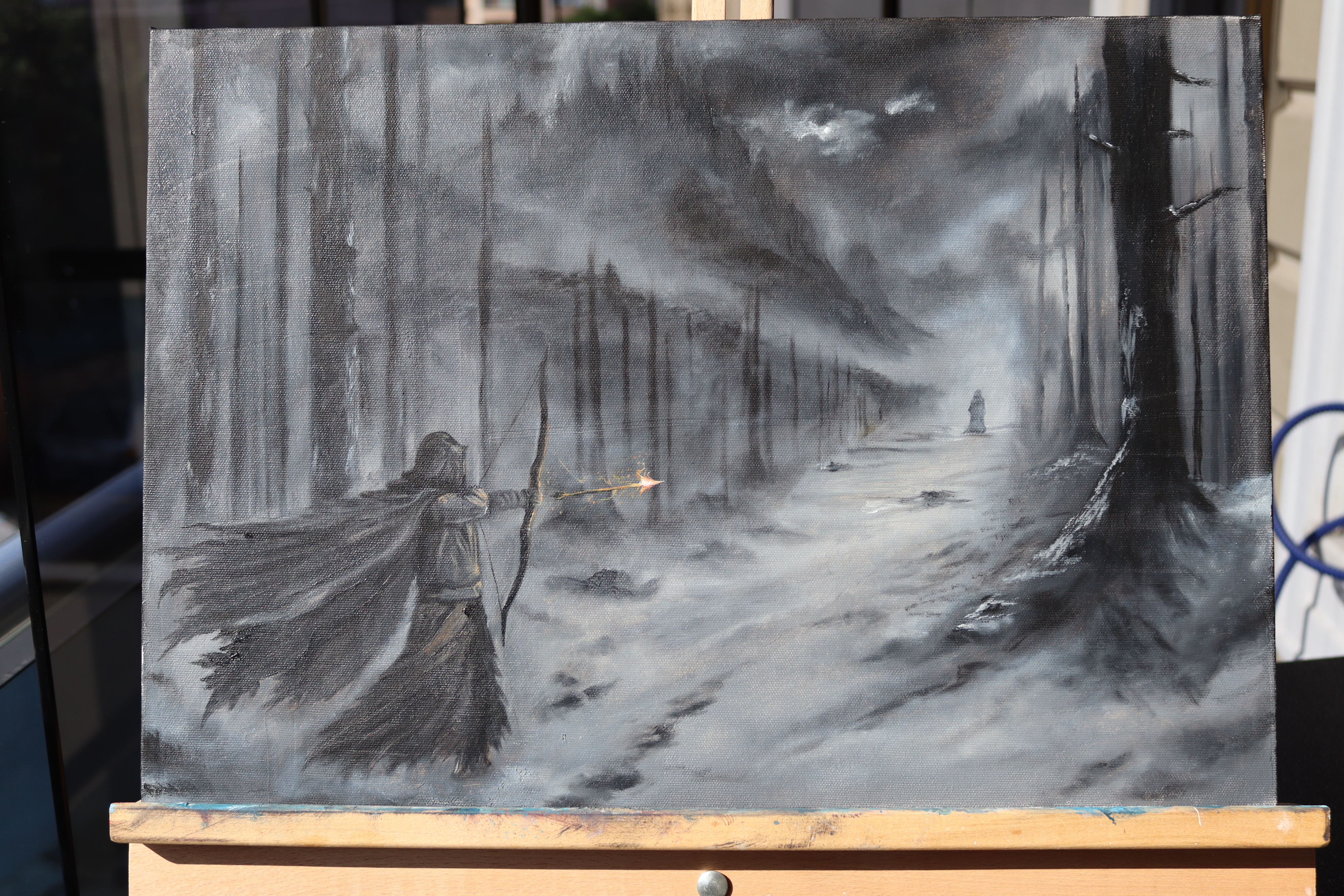 The Archer in the Mist Oil Painting